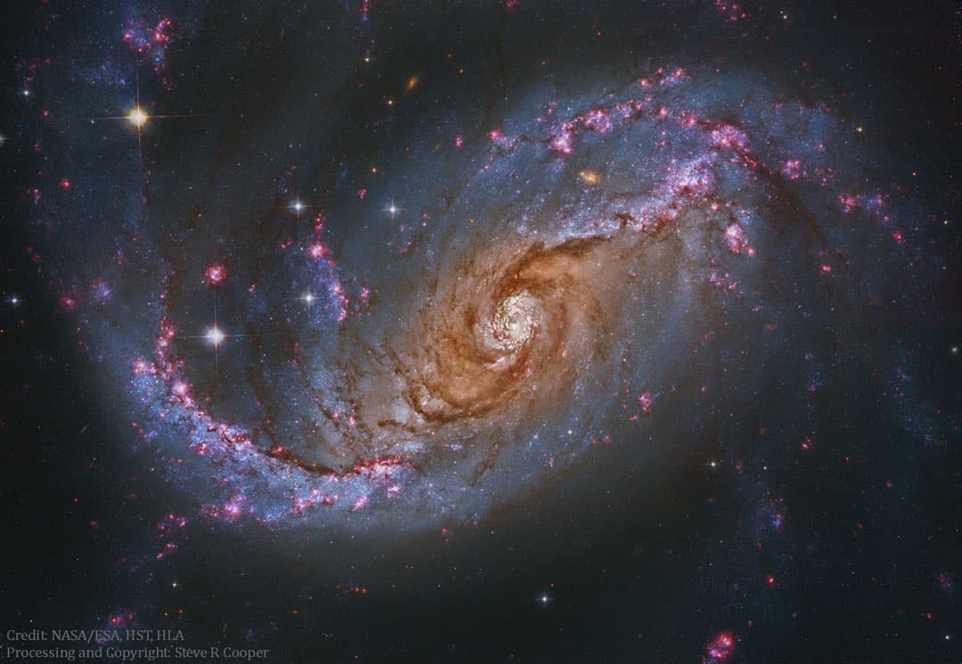 APOD: NGC 1672: Barred Spiral Galaxy from Hubble - September 13, 2016