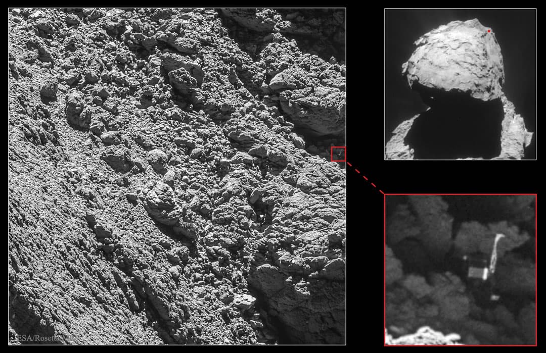 APOD: Philae Lander Found on Comet 67P - September 12, 2016