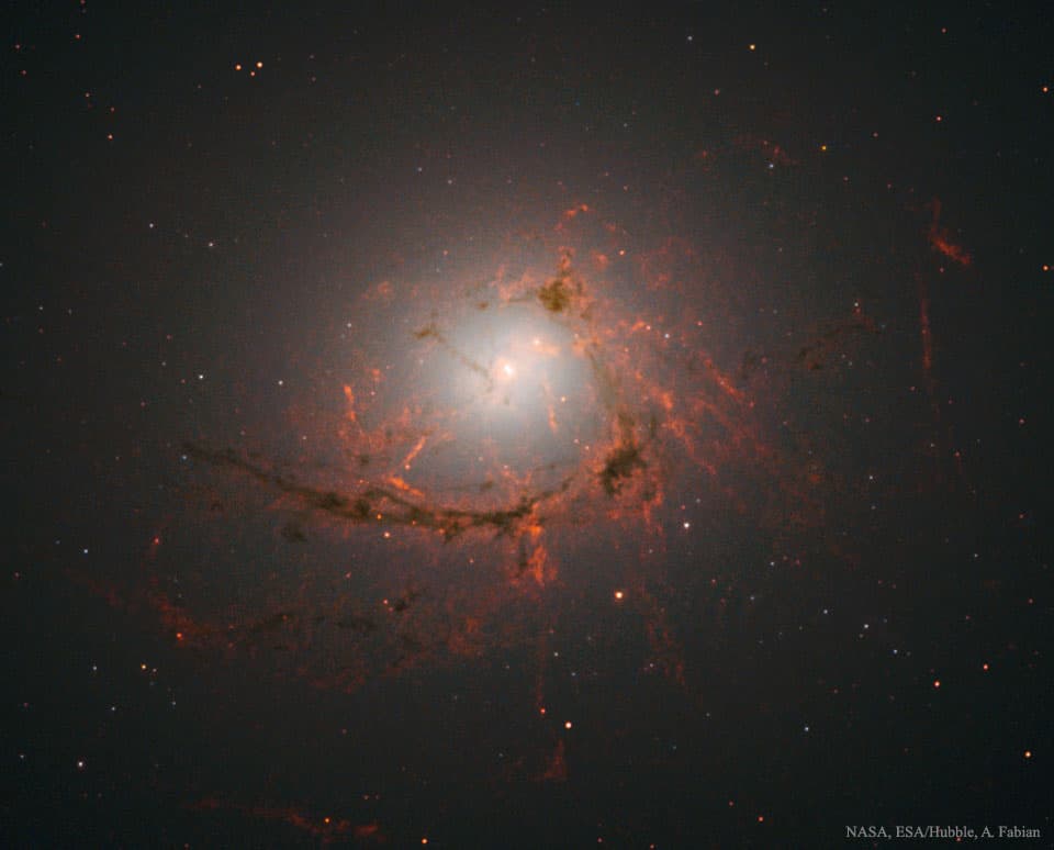 APOD: NGC 4696: Filaments around a Black Hole - December 7, 2016