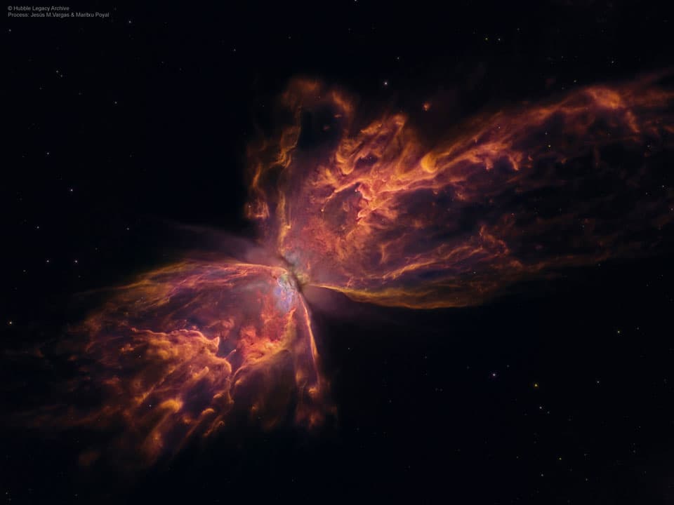 APOD: The Butterfly Nebula from Hubble - February 8, 2017