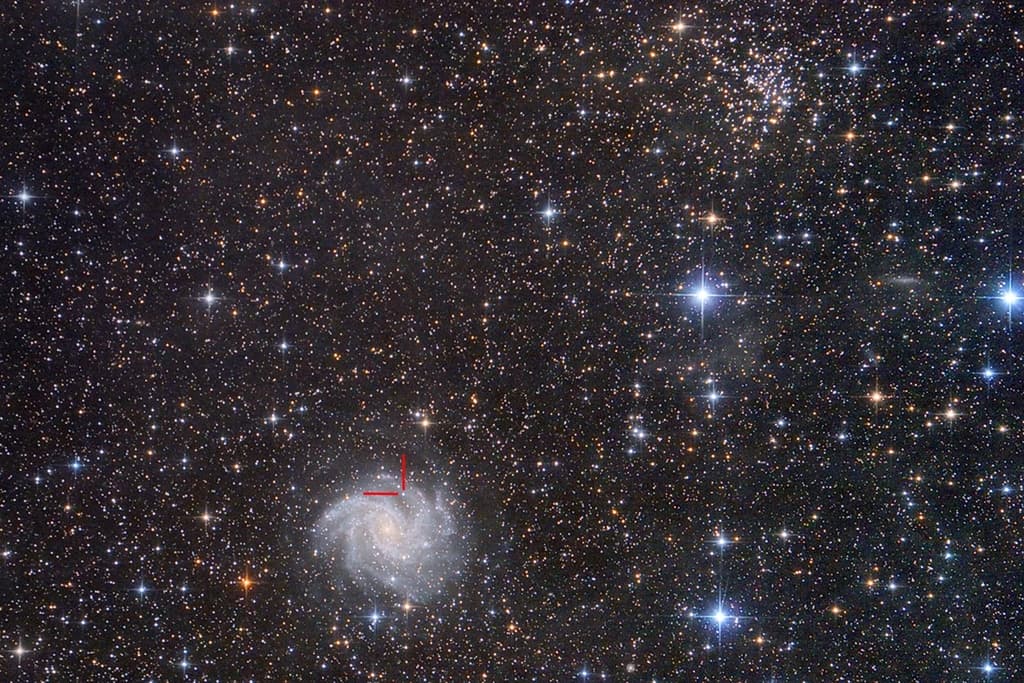 APOD: Star Cluster, Spiral Galaxy, Supernova - May 25, 2017