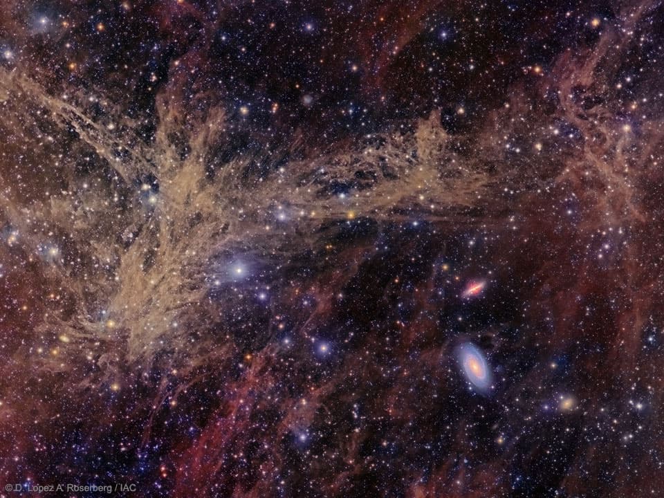 APOD: The M81 Galaxy Group through the Integrated Flux Nebula - June 27, 2017