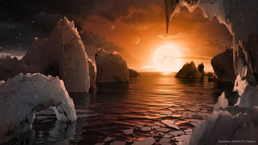 APOD: Artistic Impression: The Surface of TRAPPIST-1f - June 26, 2017