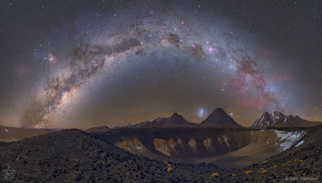 APOD: Milky Way over Chilean Volcanoes - August 21, 2017