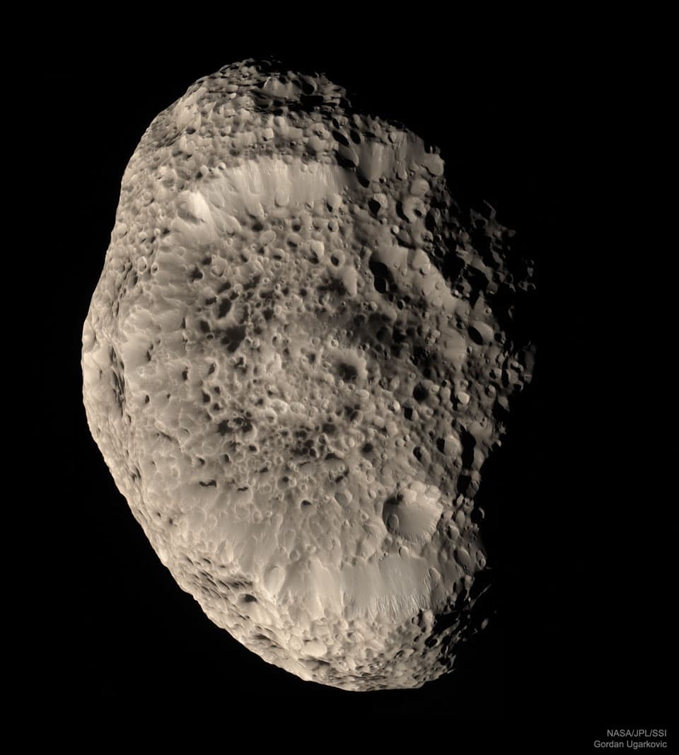 APOD: Saturn's Hyperion in Natural Color - May 14, 2018