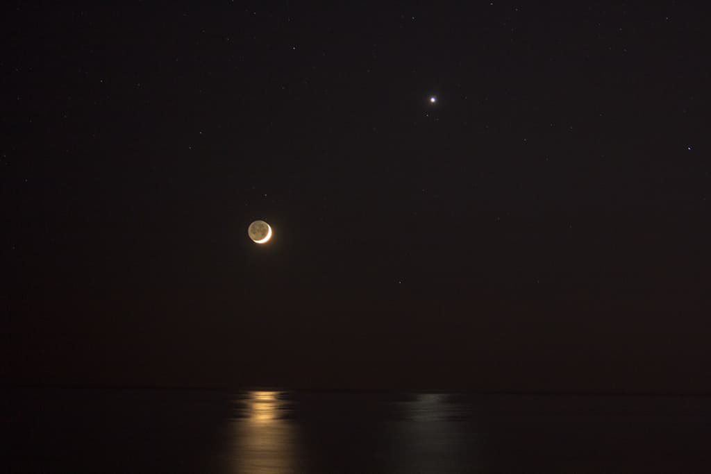APOD: Reflections of Venus and Moon - May 19, 2018
