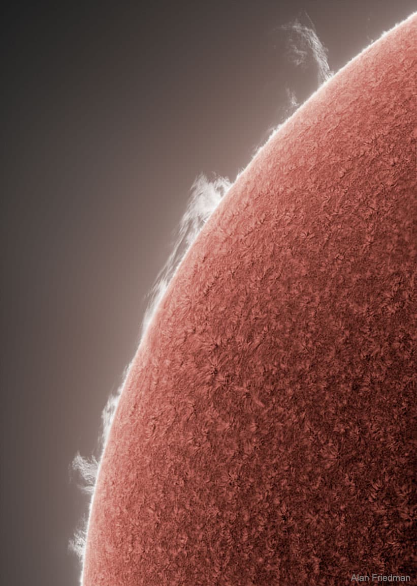 APOD: Active Prominences on a Quiet Sun - August 20, 2018