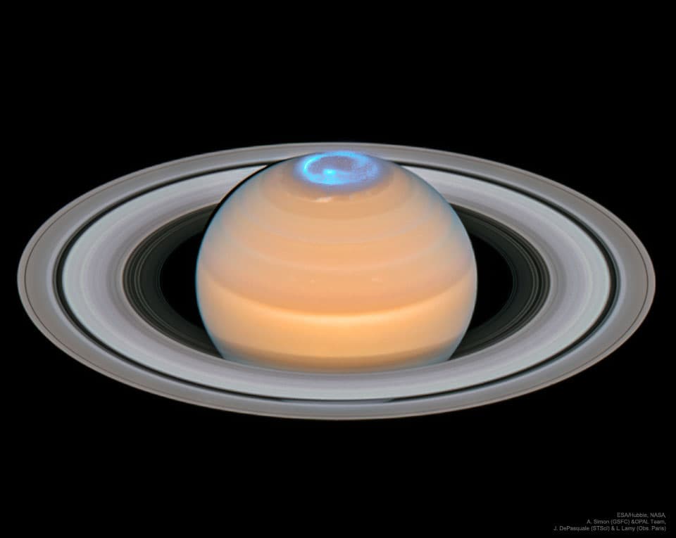 APOD: Aurora around Saturn's North Pole - September 3, 2018