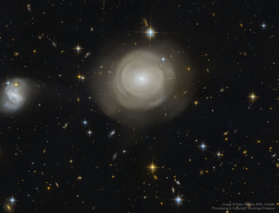APOD: Shells of Stars in Elliptical Galaxy PGC 42871 - October 29, 2018