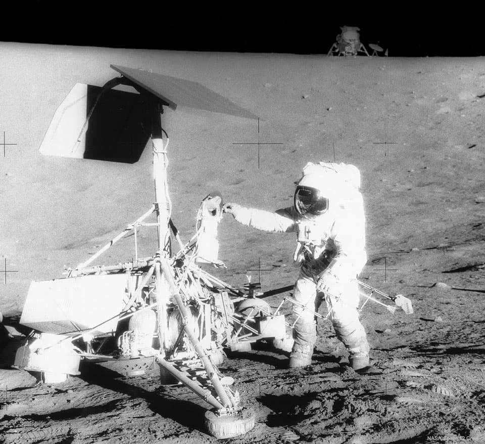 APOD: Apollo 12 Visits Surveyor 3 - October 22, 2018