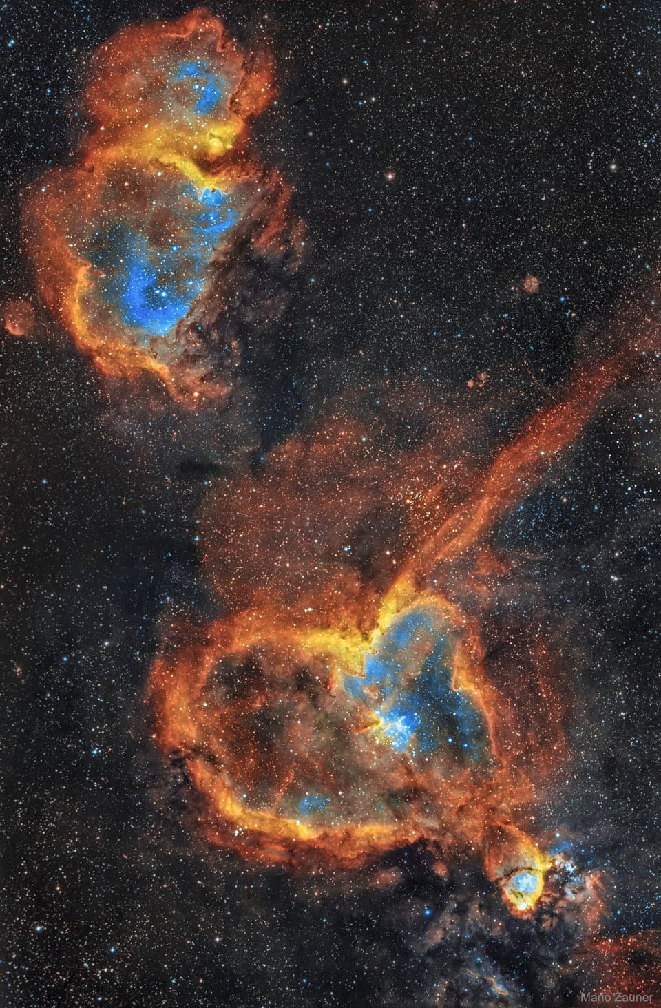 NASA APOD January 15, 2019: The Heart and Soul Nebulas