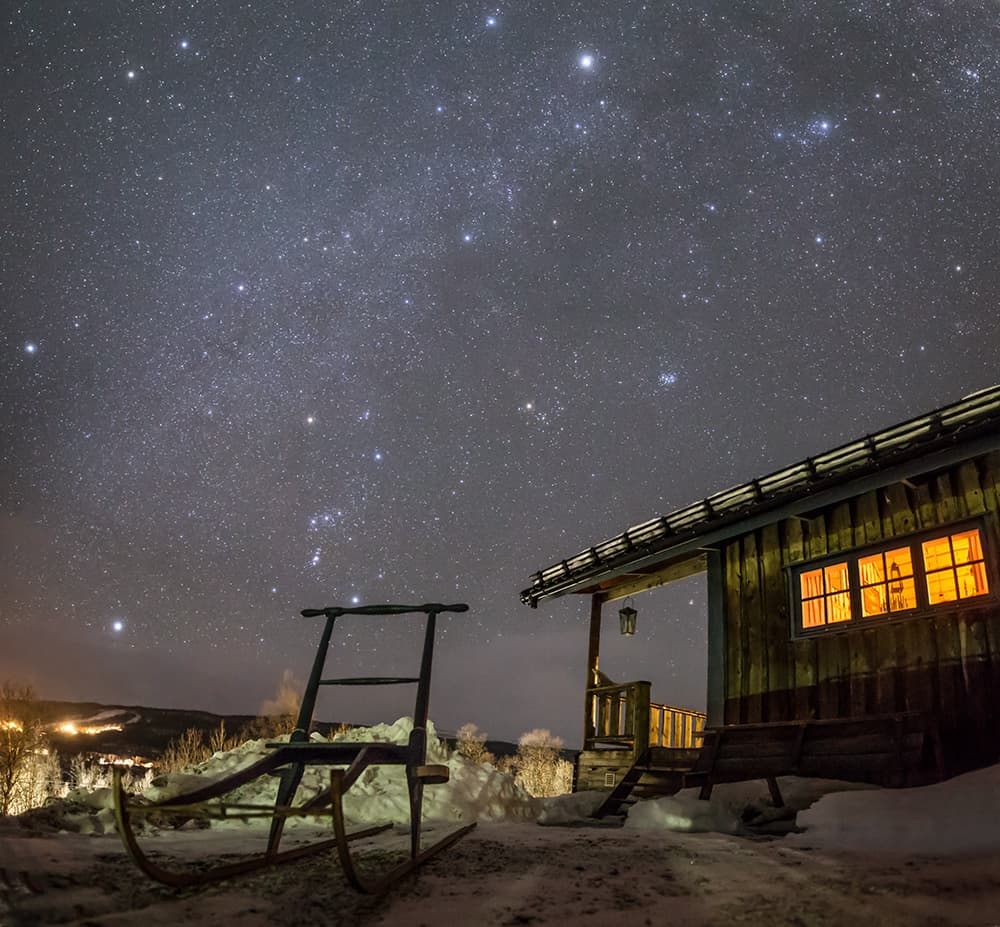 APOD: Cabin under the Stars - January 17, 2019