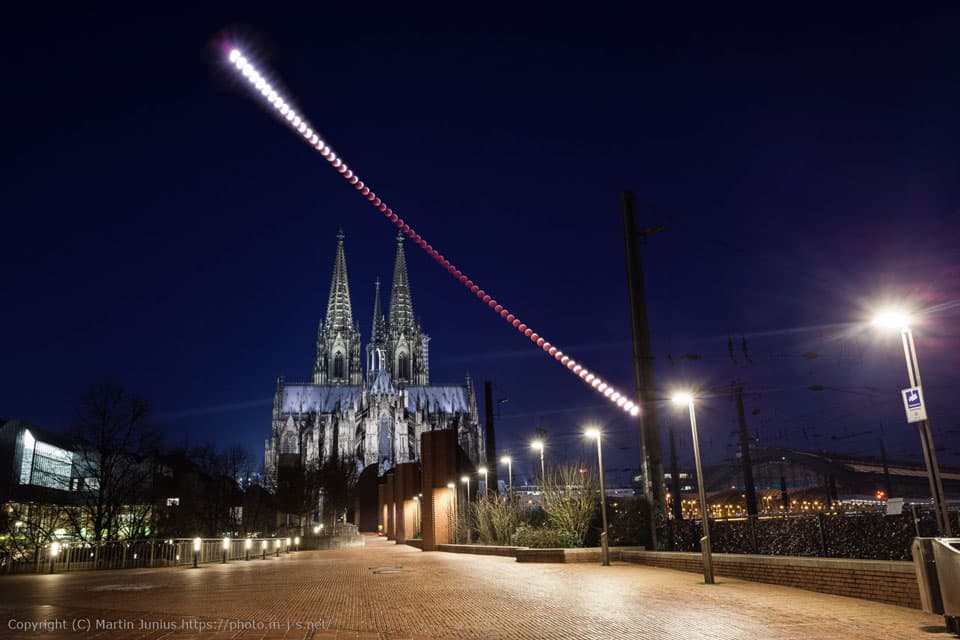 NASA APOD January 22, 2019: Lunar Eclipse over Cologne Cathedral