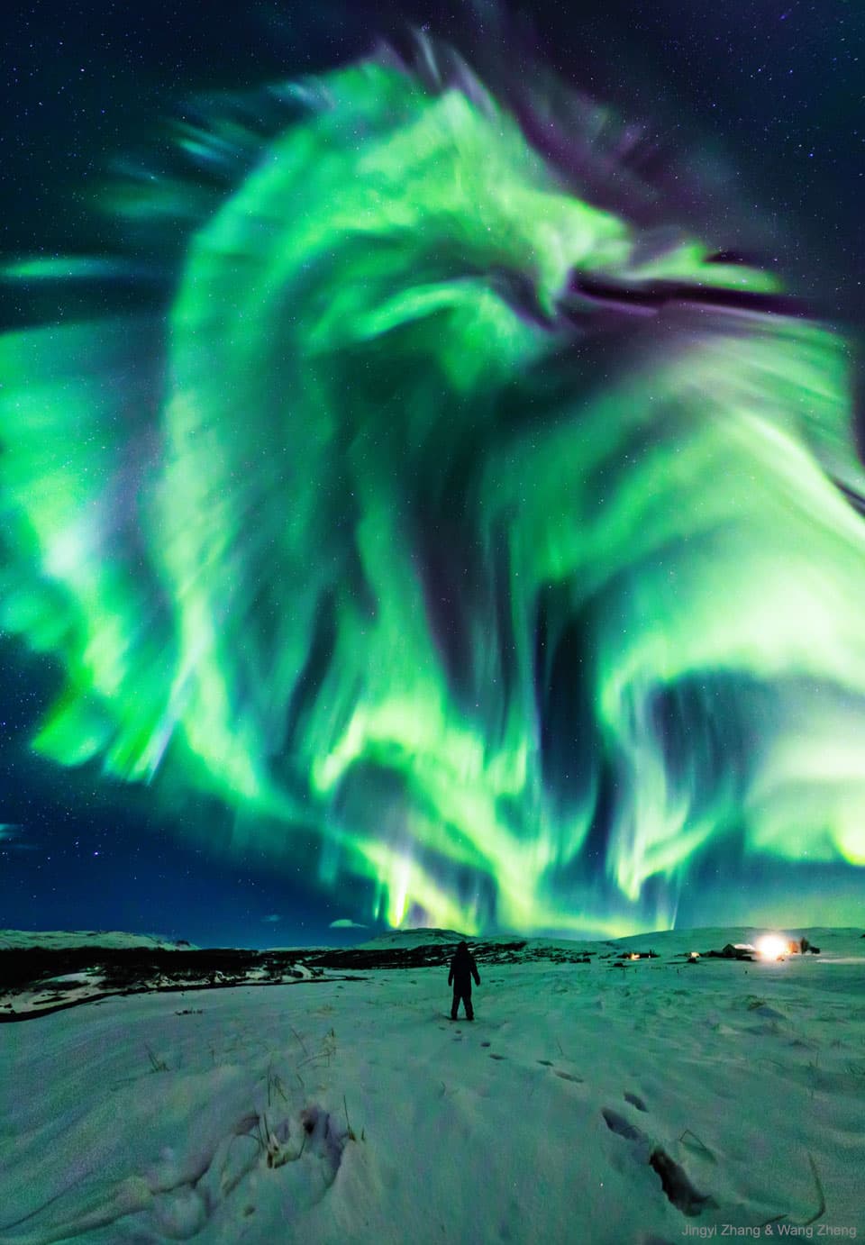 APOD: Dragon Aurora over Iceland - February 18, 2019