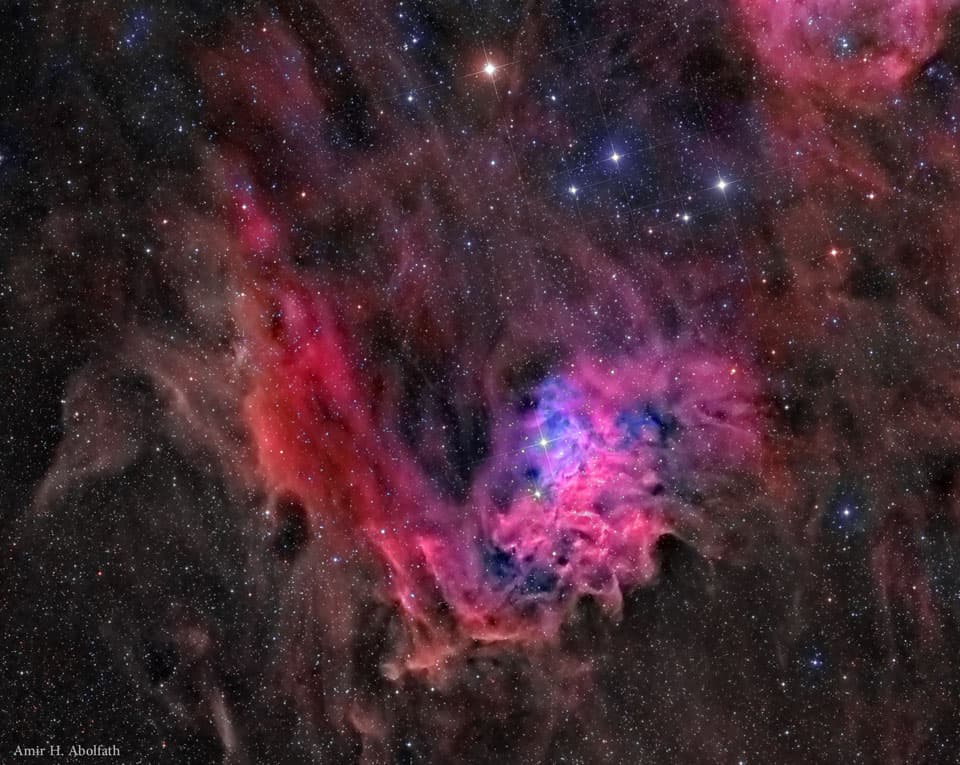 APOD: AE Aurigae and the Flaming Star Nebula - March 26, 2019