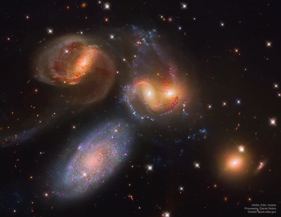 APOD: Stephan's Quintet from Hubble - June 3, 2019