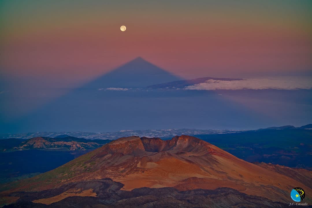 APOD: A Triangular Shadow of a Large Volcano - June 9, 2019