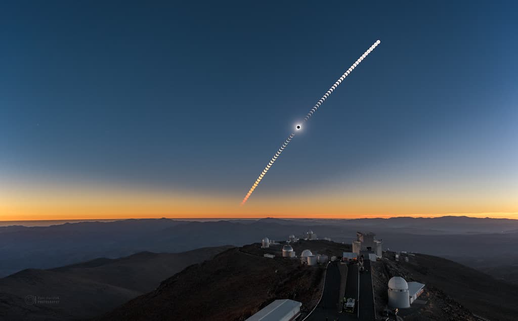 APOD: La Silla Eclipse Sequence - July 5, 2019