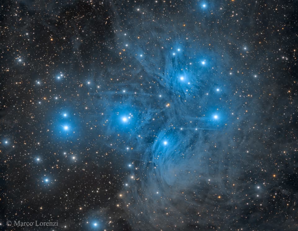 APOD: M45: The Pleiades Star Cluster - September 1, 2019