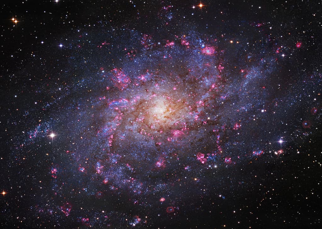 APOD: The Hydrogen Clouds of M33 - October 3, 2019