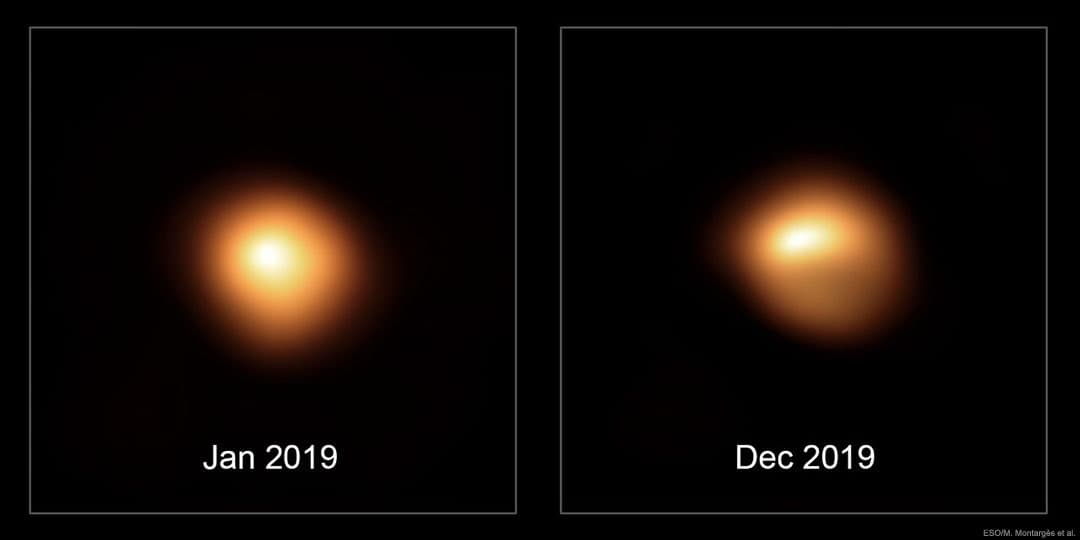 APOD: The Changing Surface of Fading Betelgeuse - February 17, 2020