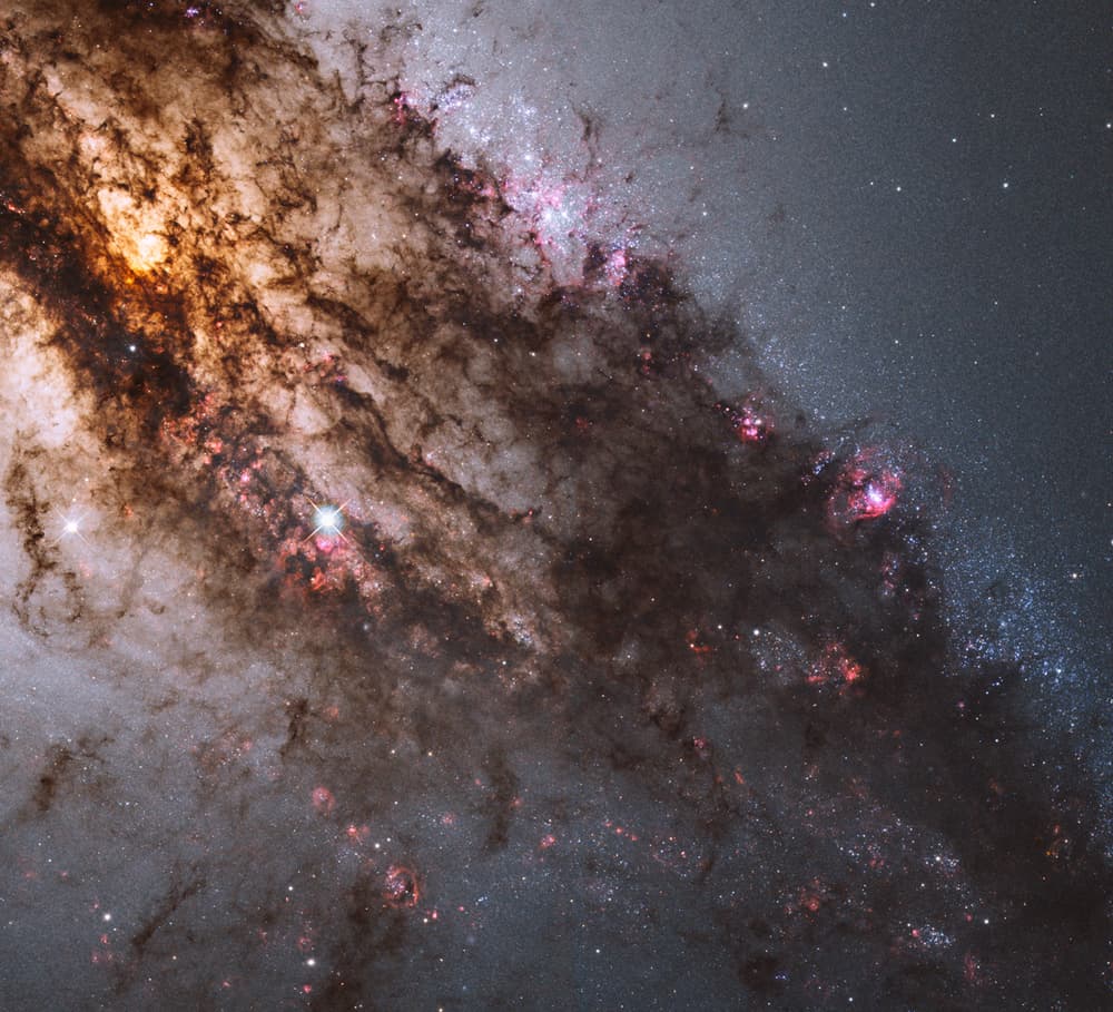 APOD: Central Centaurus A - February 22, 2020
