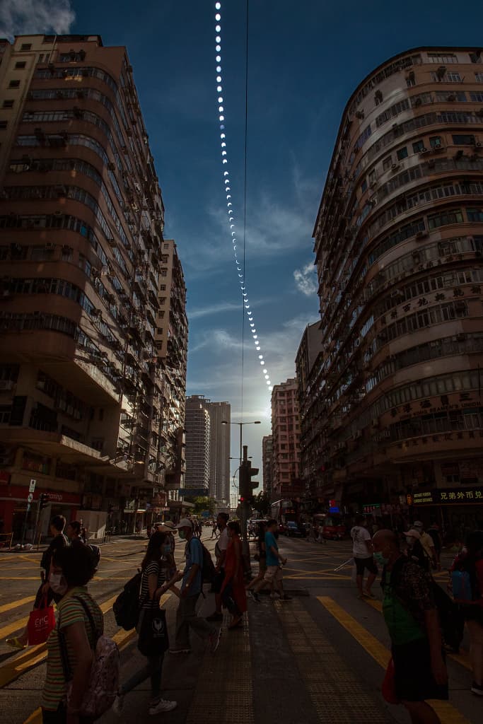 APOD: Eclipse Street, Hong Kong - June 25, 2020