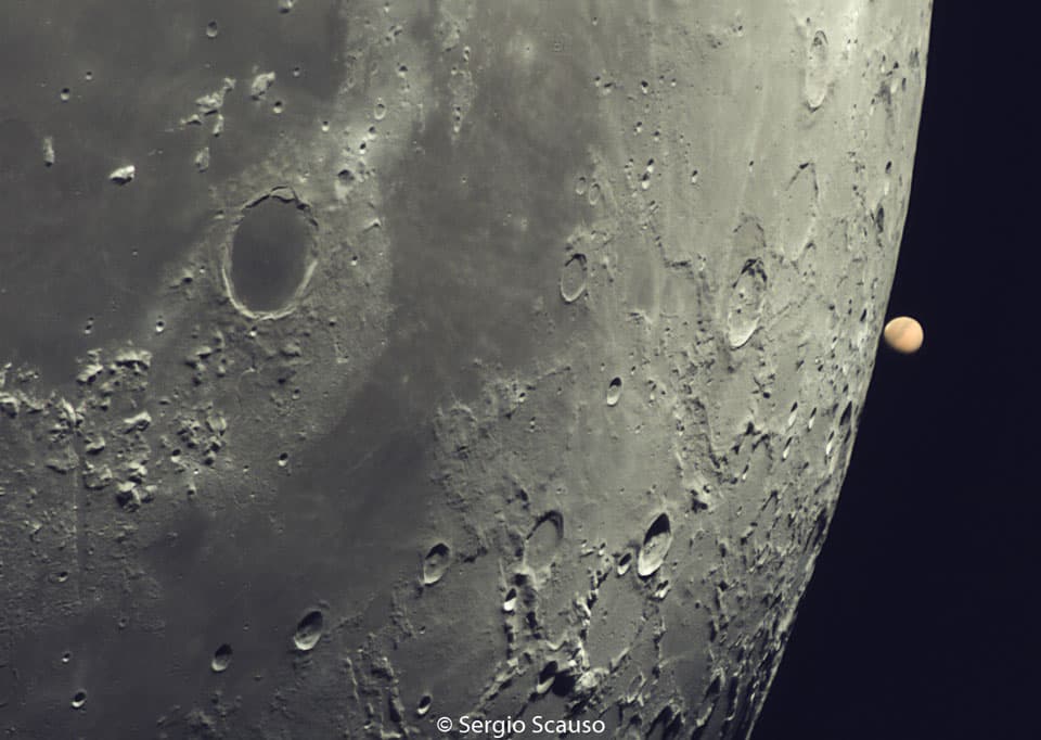 APOD: Mars at the Moon's Edge - August 15, 2020