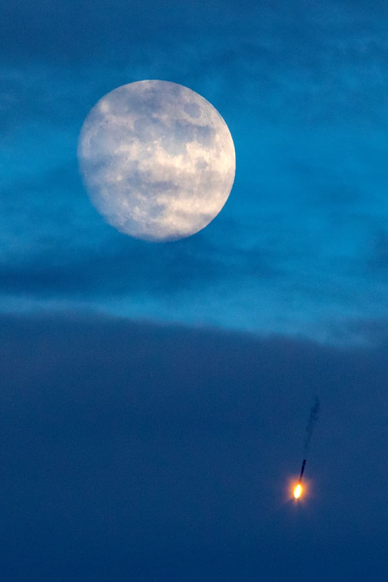 APOD: A Falcon 9 Moon - September 5, 2020
