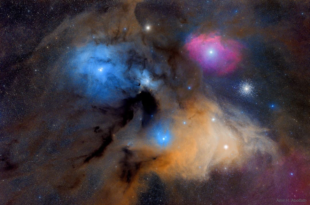 APOD: The Colorful Clouds of Rho Ophiuchi - October 14, 2020