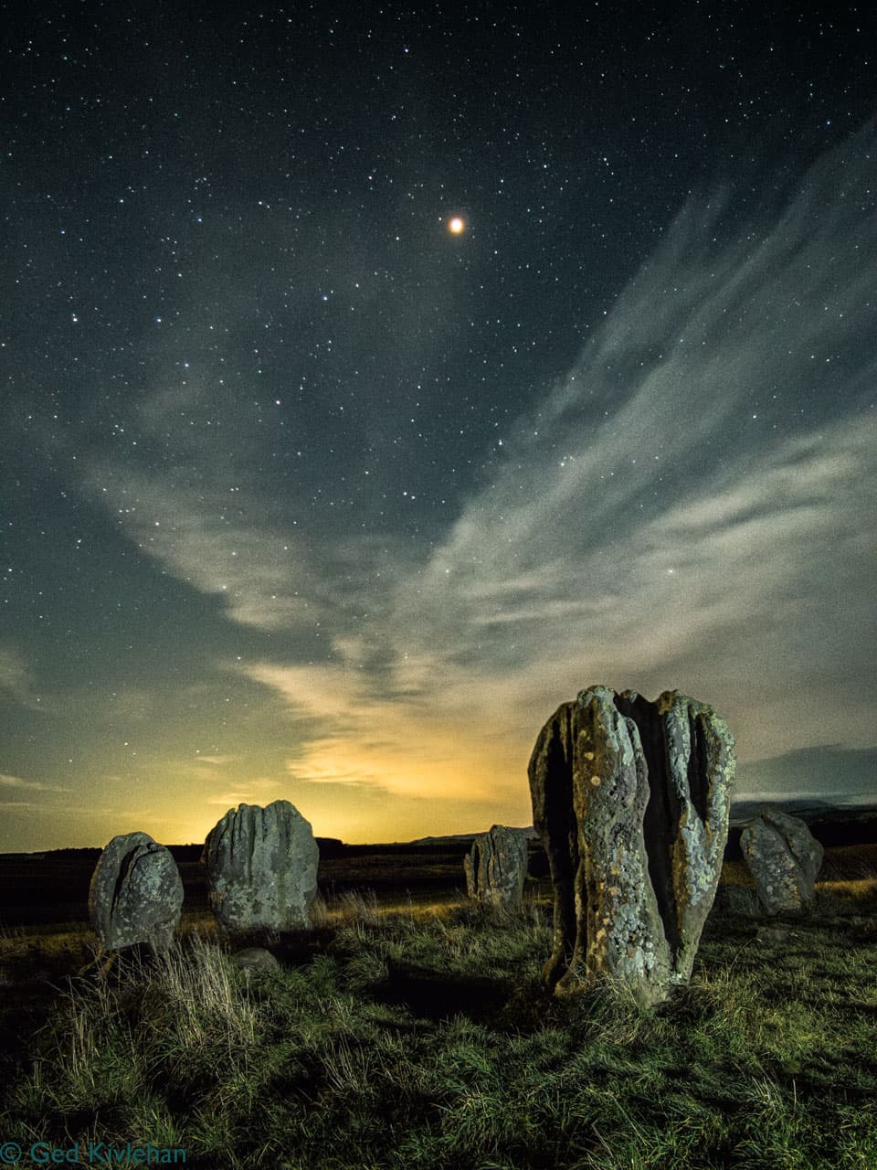 APOD: Mars over Duddo Stone Circle - March 23, 2021