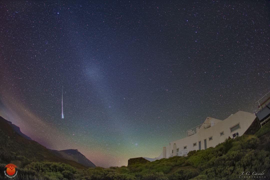 APOD: A Meteor and the Gegenschein - May 12, 2021