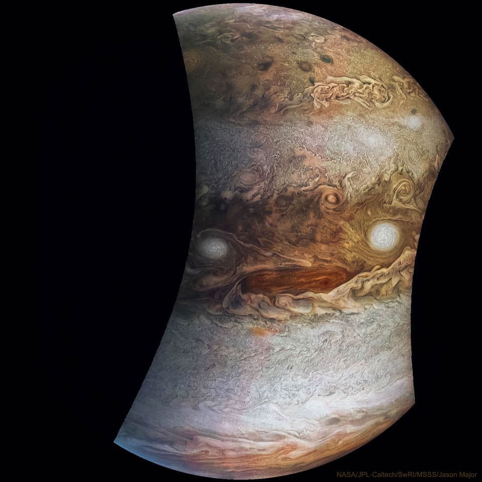 NASA APOD June 8, 2021: A Face in the Clouds of Jupiter from Juno