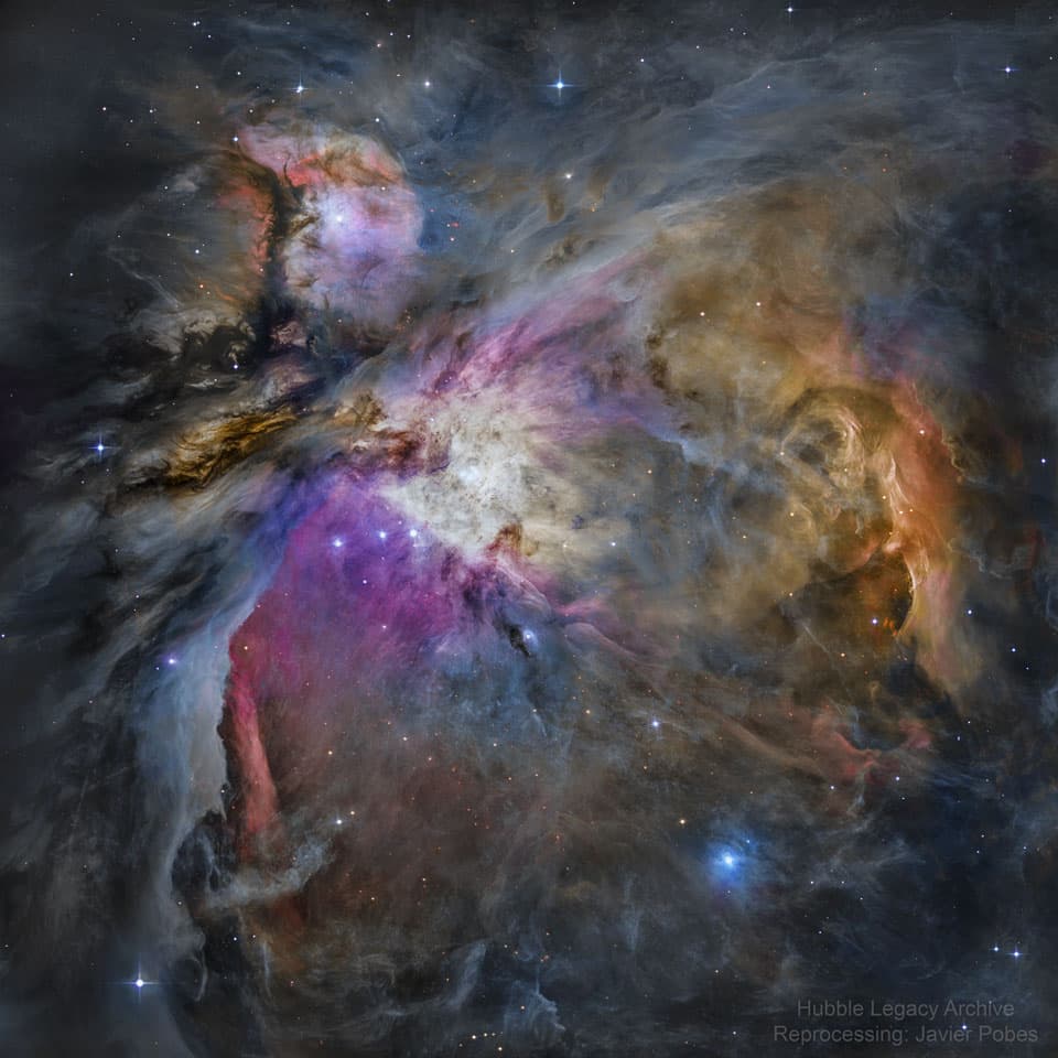 NASA APOD June 29, 2021: Orion Nebula: The Hubble View