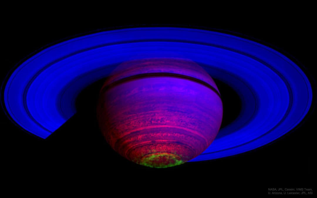APOD: The Dancing Auroras of Saturn - June 27, 2021
