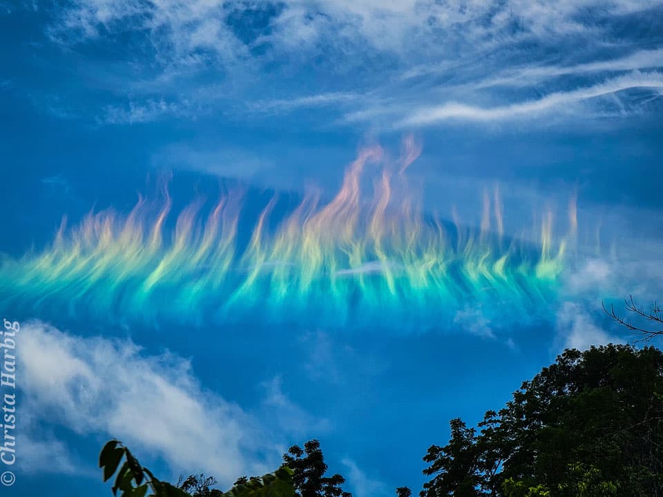 APOD: A Fire Rainbow over West Virginia - August 30, 2021