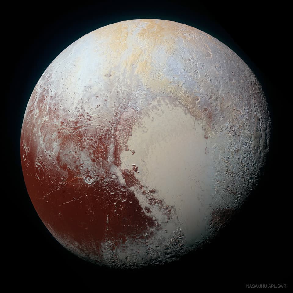 APOD: Pluto in Enhanced Color - August 1, 2021
