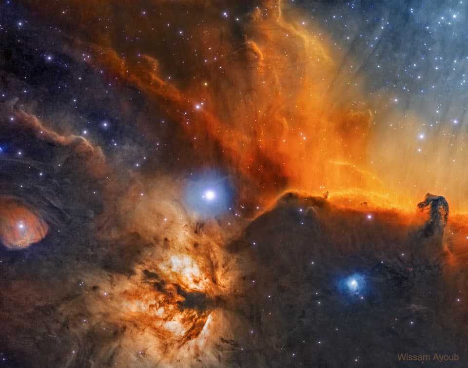 APOD: The Horsehead and Flame Nebulas - November 3, 2021