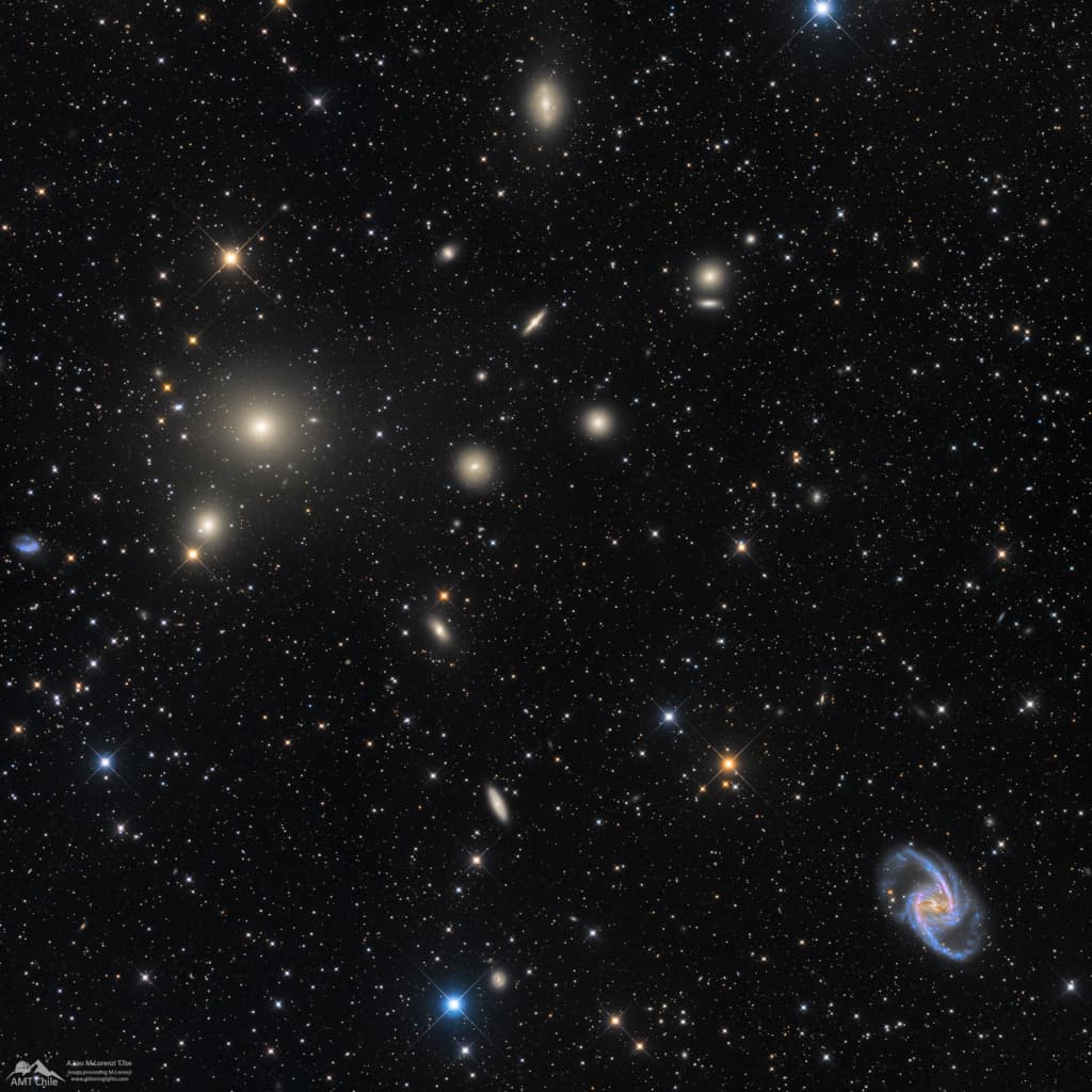 APOD: The Fornax Cluster of Galaxies - January 29, 2022