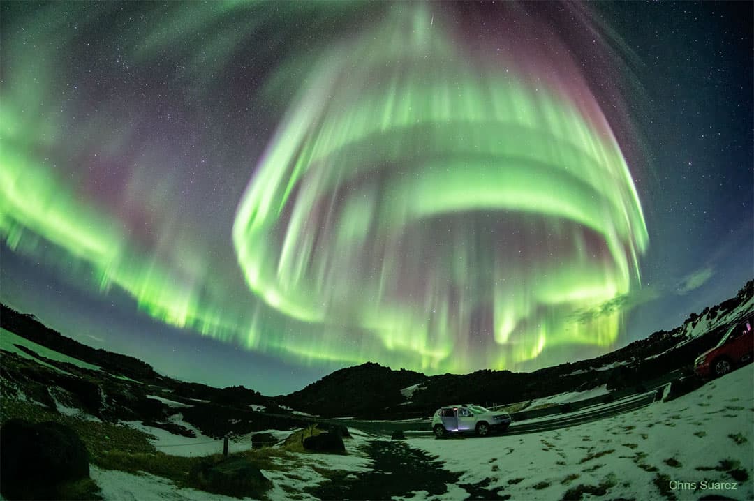 APOD: A Vortex Aurora over Iceland - April 4, 2022