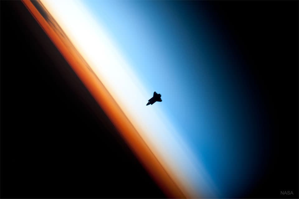 APOD: Shuttle Over Earth - April 17, 2022