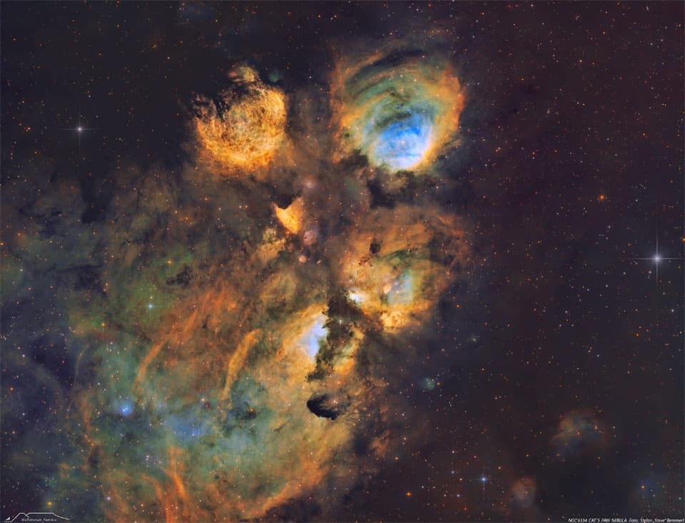 APOD: NGC 6334: The Cat's Paw Nebula - May 10, 2022