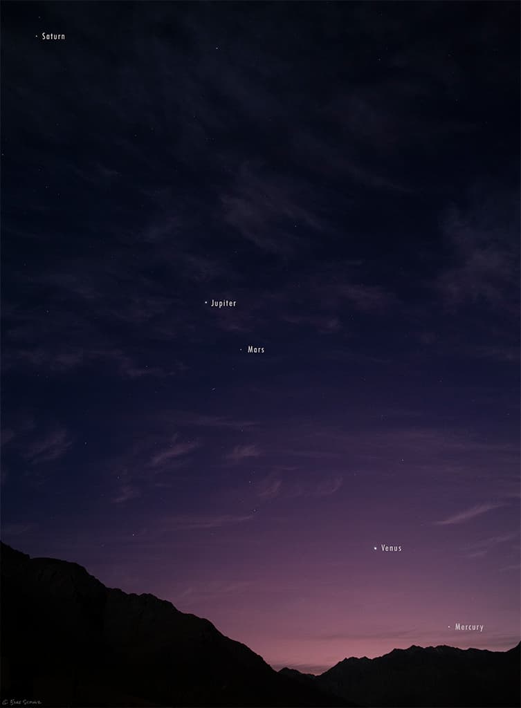 APOD: Good Morning Planets from Chile - June 17, 2022