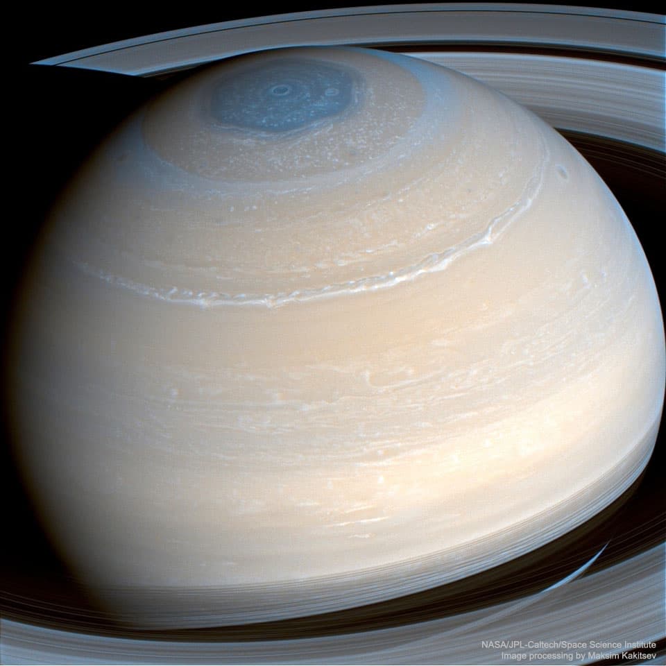 APOD: Saturn in Infrared from Cassini - July 24, 2022