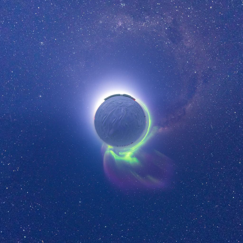 APOD: Little Planet South Pole - August 26, 2022