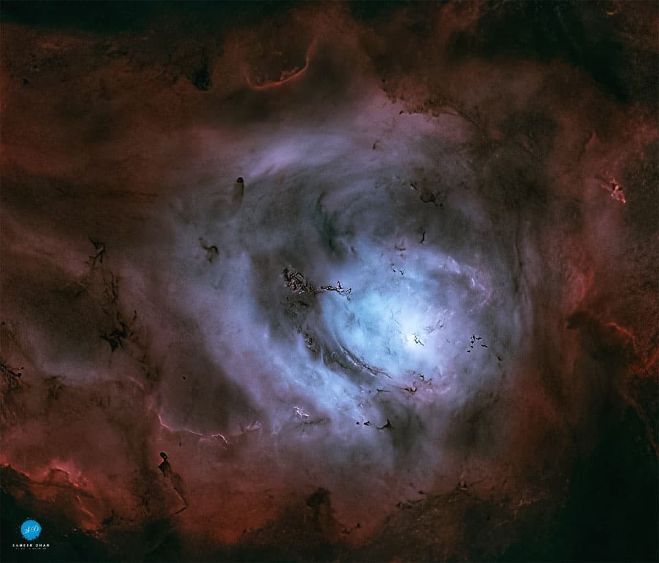 APOD: The Lagoon Nebula without Stars - August 8, 2022