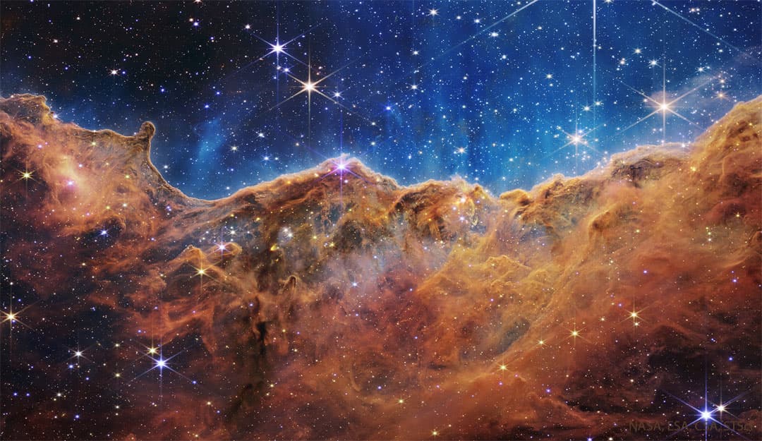 APOD: Carina Cliffs from the Webb Space Telescope - September 5, 2022