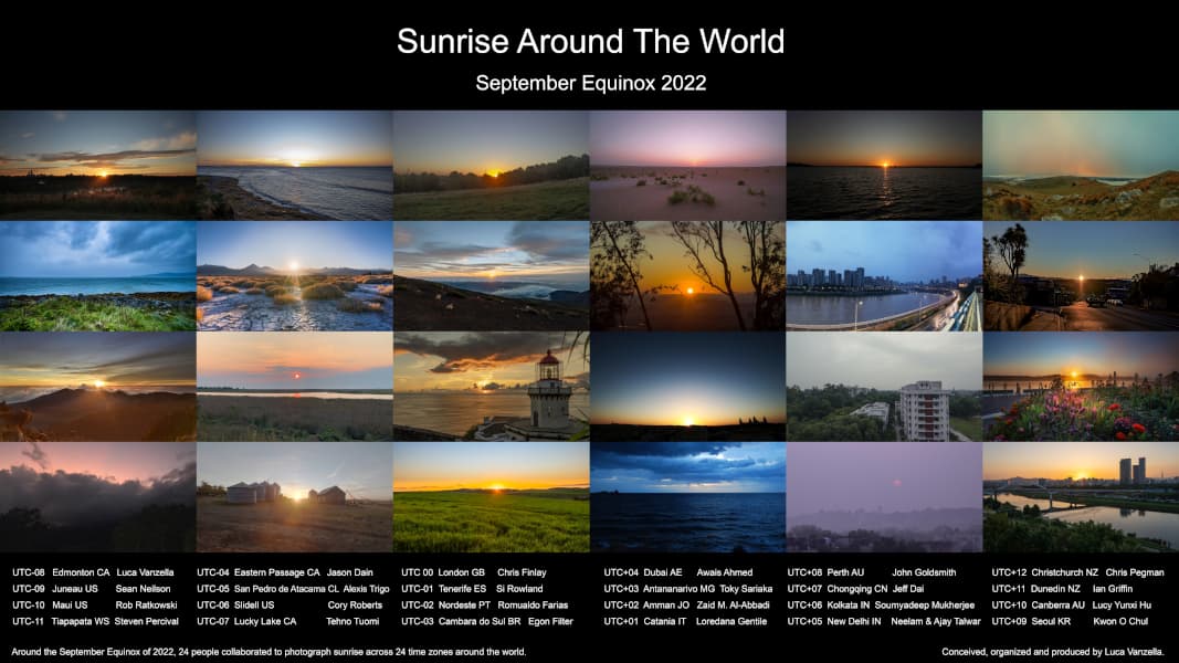 APOD: Equinox Sunrise Around the World - September 30, 2022