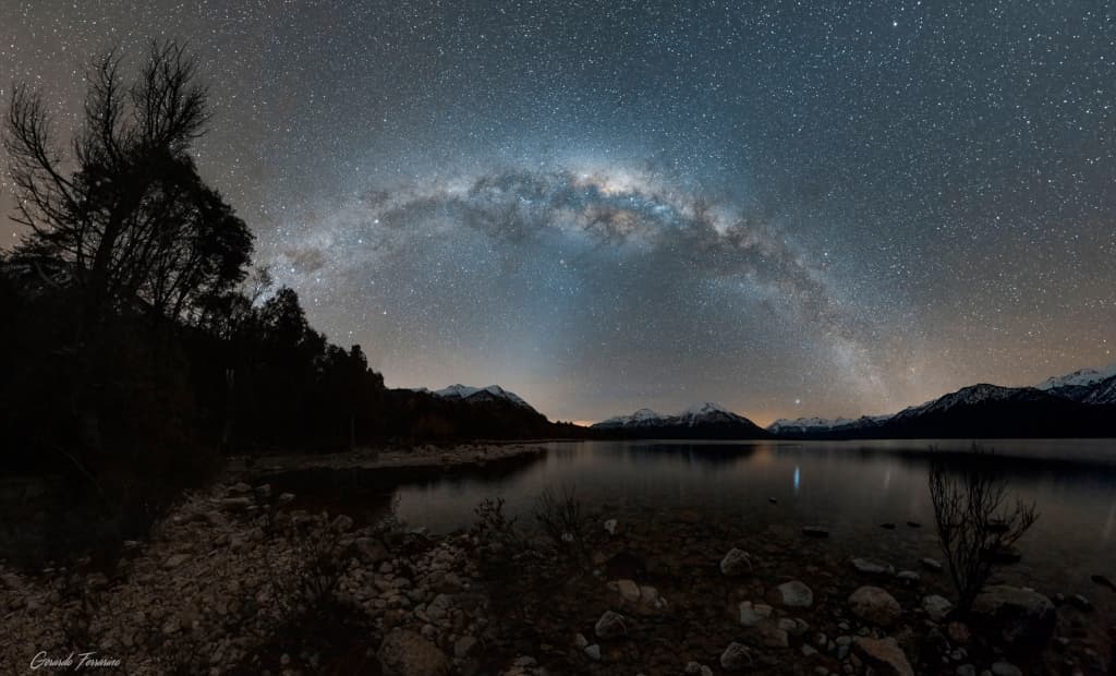 APOD: Galaxy by the Lake - September 10, 2022