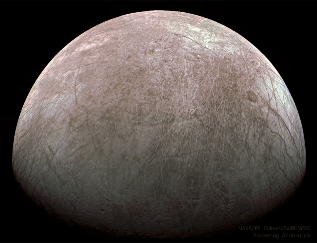 APOD: Jupiter's Europa from Spacecraft Juno - October 3, 2022